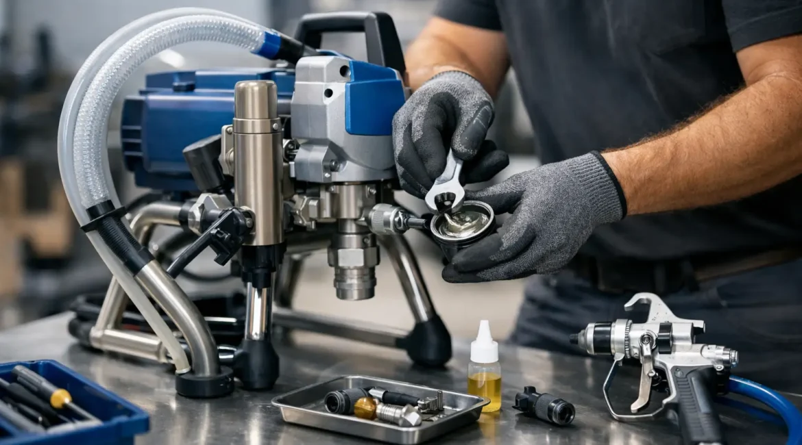 Airless-seadme hooldusjuhend professionaalile